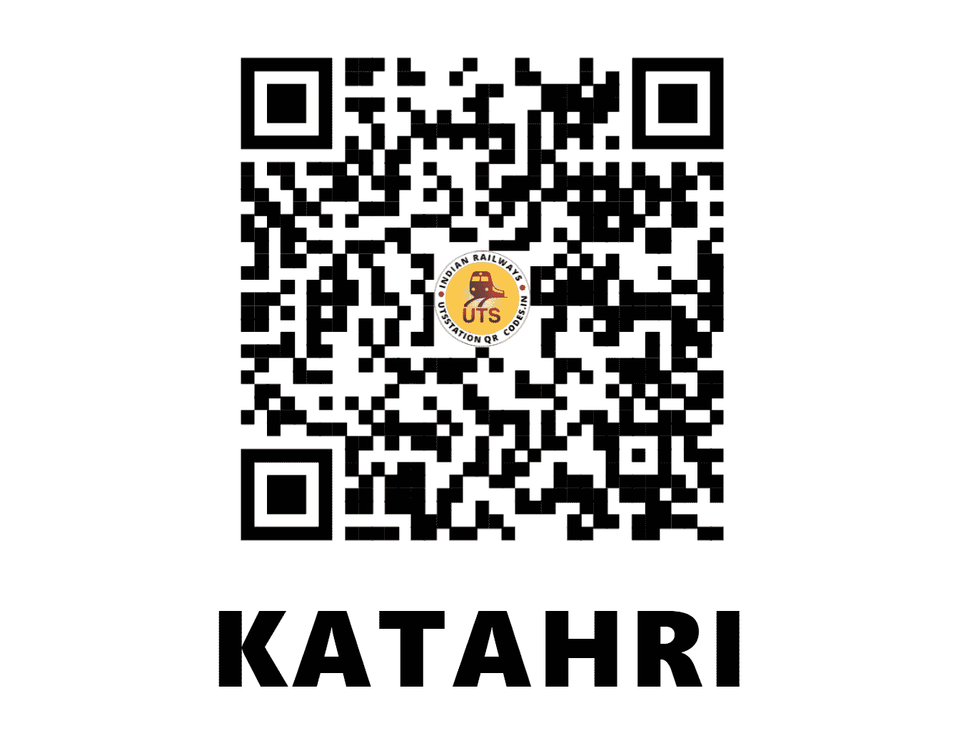 UTS QR Code for KATAHRI - KTHE - NR (UTTAR PRADESH)